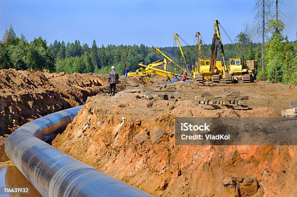 Canalizações De Gás Variante 2 - Fotografias de stock e mais imagens de Oleoduto - Oleoduto, Gás natural, Indústria de construção