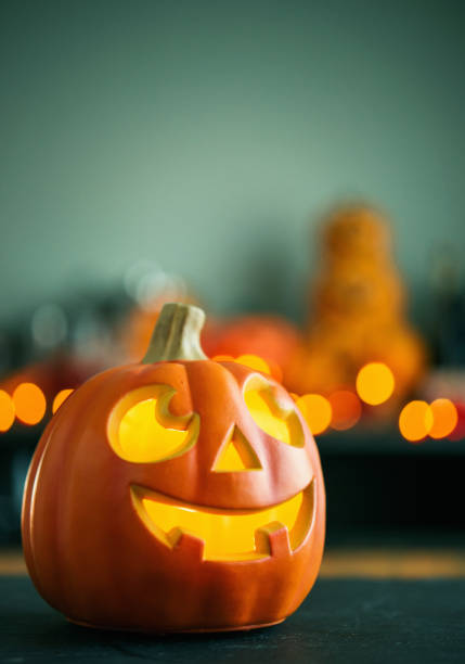 Halloween party still life with Jack O'Lantern