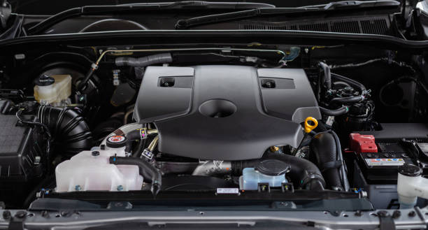 istock Detail of new car engine 1166328394