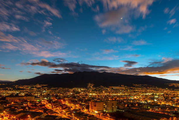 istock Quito Cityscape at Night, Ecuador 1166330407