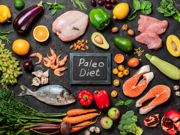 istock Paleo diet concept, top view or flat lay 1166334999