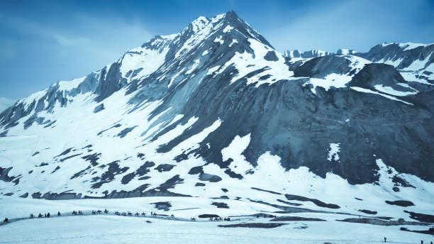 himalaya mountains amarnath yatra jammu kashmir beautiful scene in kashmir of amarnath yatra amarnath yatra stock pictures, royalty-free photos & images