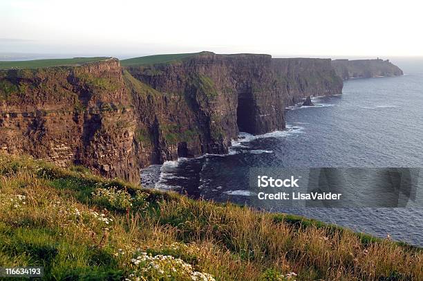 Klify Moher - zdjęcia stockowe i więcej obrazów Brzeg wody - Brzeg wody, Dramatyczne niebo, Fotografika