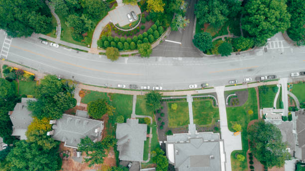istock Residential Neighborhood Aerial View 1166345310