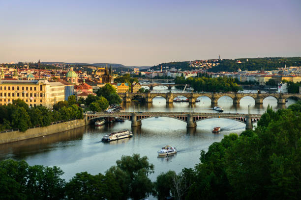 istock View to Prague bridges on Vltava 1166345961