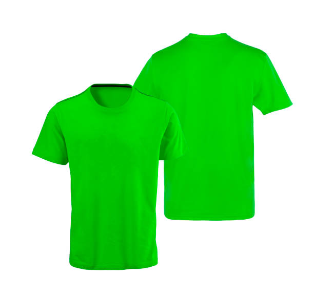 istock Green t-shirt isolated on white background 1166346671