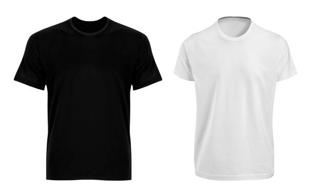 istock t-shirts back and white isolated on white 1166346936