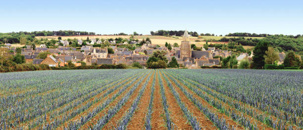 Village of Saint-Suliac. Brittany. la France stock photo