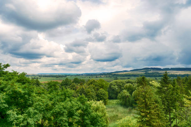 istock Landscape with beautiful cloudy sky and nature. Nature. 1166351193