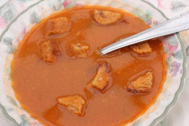 istock Chorba Soup served with croutons Mediterranean cuisine 1166351699