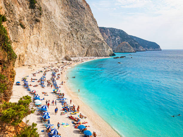 istock Famous Porto Katsiki beach, Lefkada (Levkas) island, Greece 1166353326