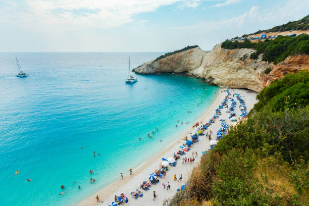 istock Famous Porto Katsiki beach, Lefkada (Levkas) island, Greece 1166353559