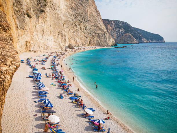 istock Famous Porto Katsiki beach, Lefkada (Levkas) island, Greece 1166353579