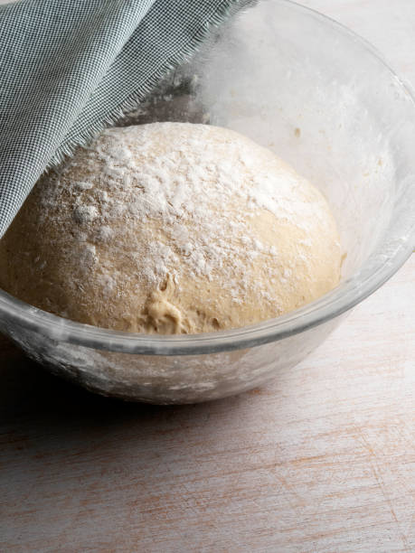 istock dough,leavened dough,Bread or pizza dough,Leavened fresh dough in misted bowl,Fresh raw dough 1166355550