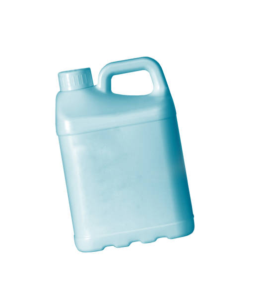 istock Blue plastic jerry can is isolated on a white 1166358158