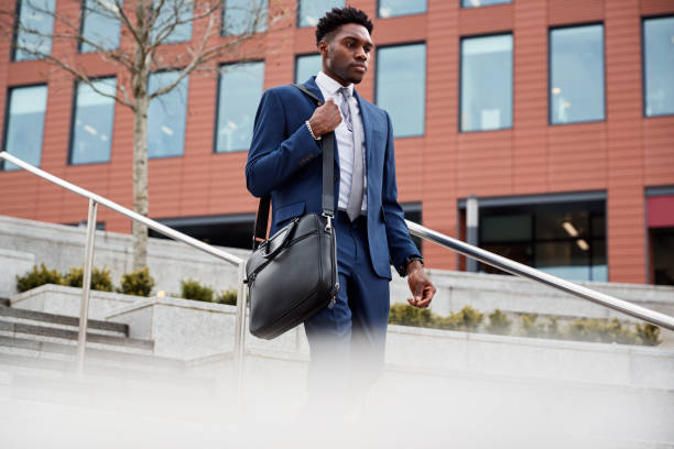 istock Businessman Commuting To Work Walking Down Steps To Railway Station 1166360371