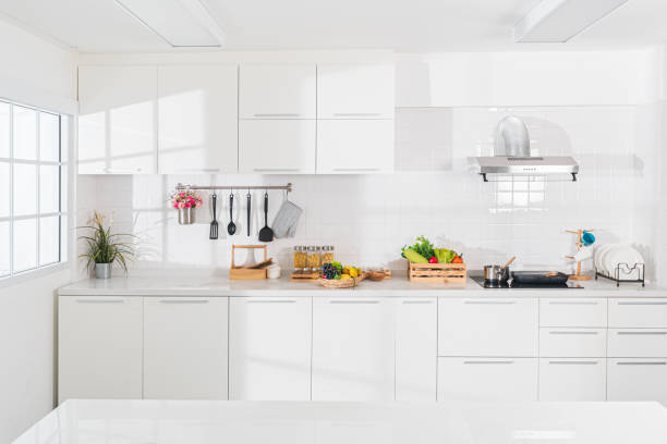 istock Pure white dream kitchen that is totally spotless. 1166366553