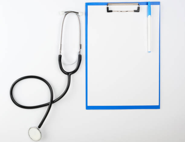 istock empty white sheets and  medical stethoscope on a white background 1166370992