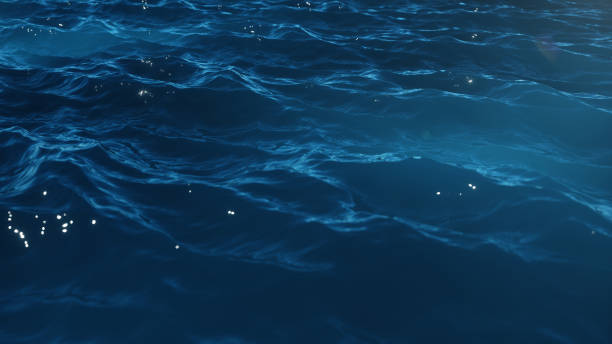 istock Sea wave low angle view. Ocean water background. Sea or ocean wave close-up view. Beautiful blue clean water. 3D rendering 1166376643