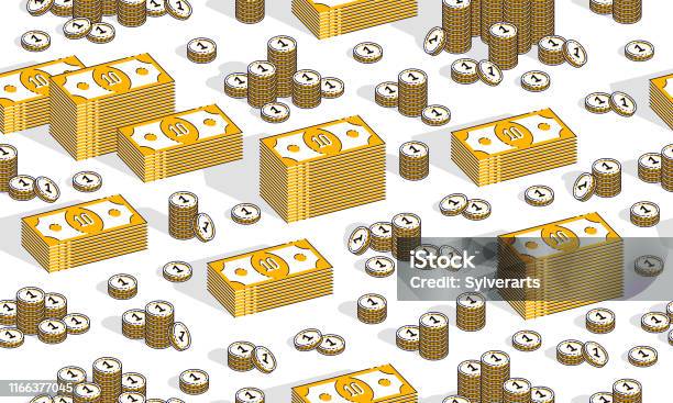 Money Cash Seamless Background Dollar Currency Money Signs Backdrop For  Financial Business Website Or Economical Theme Ads And Information Vector  Wallpaper Or Web Site Background Stock Illustration - Download Image Now -  iStock