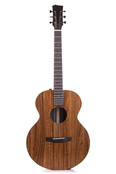 istock New brown guitar isolated on white 1166380248