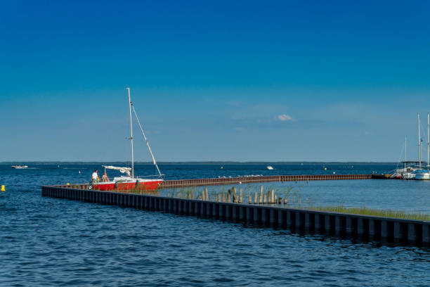 Vacations in Poland - sailing boat in Czaplinek on Lake Drawsko, west pomeranian voivodeship