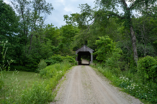 A nice little Wooden Covered Bridge in the north of Vermont.