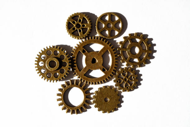 istock gears on white paper cast shade 1166386038