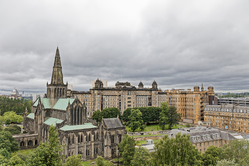 Glasgow Cathedral and Royal Infirmary- Glasgow, Scotland, UK