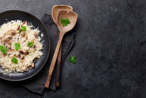 istock Delicious mushrooms risotto 1166389350