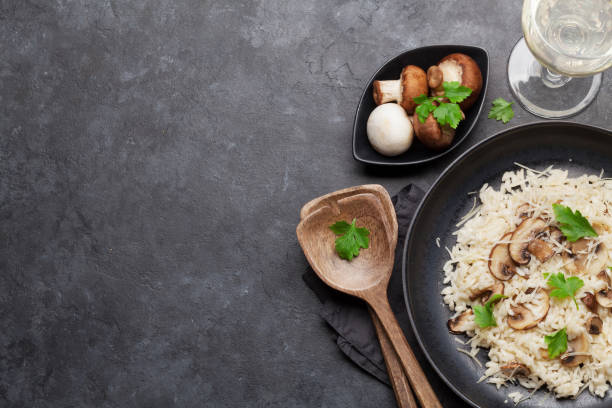 istock Delicious mushrooms risotto 1166389440