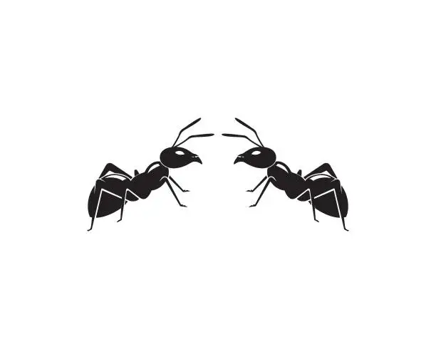 Vector illustration of Ant Logo template vector illustration