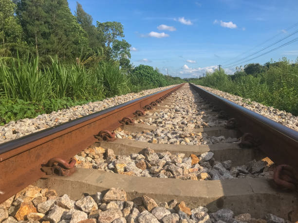 istock outdoor train rail road at Phatthalung, Thailand 1166392252