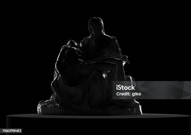 3d Illustration Of La Piéta Italy Stock Photo - Download Image Now - Michelangelo - Artist, Sculpture, Pieta