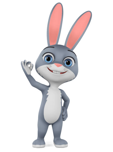 Baby rabbit  isolated on white