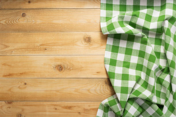 istock cloth napkin at rustic table wooden plank board 1166404006