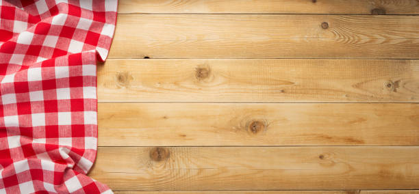 istock cloth napkin at rustic table wooden plank board 1166404009