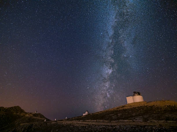 istock Milky Way with Telescope 1166405627