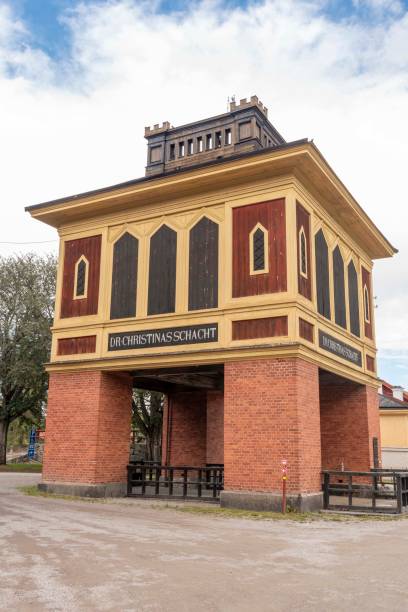 Old building at Sala silver mine in Sweden