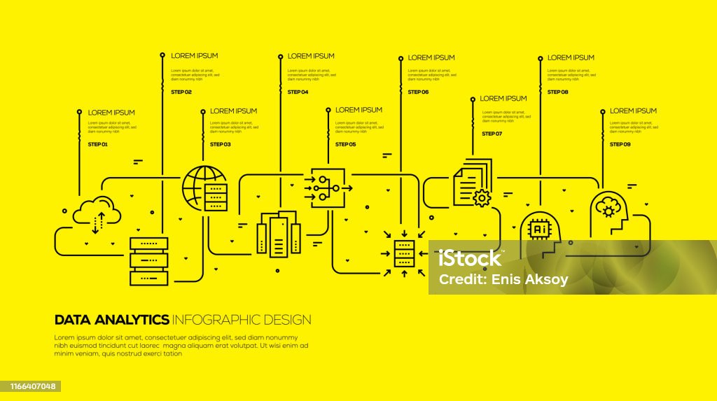 Data Analytics Inforgraphics Data Analytics Infographic Design Stock Illustration - Download Image ...