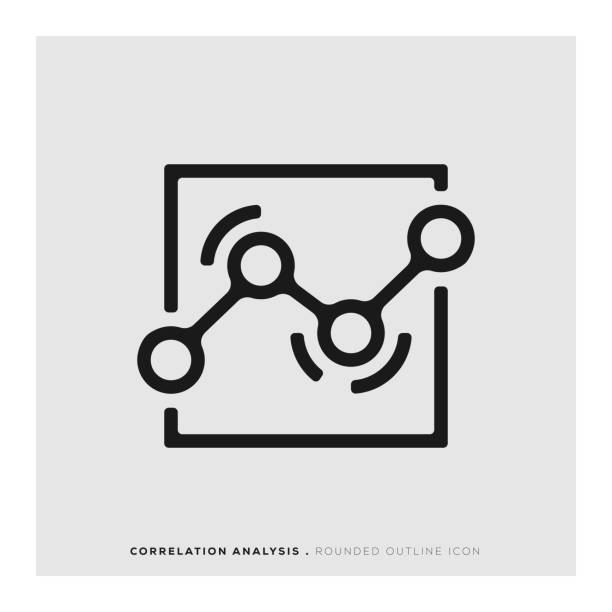 Correlation Analysis Icon Correlation Analysis Icon correlation stock illustrations