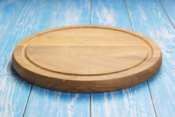 istock pizza cutting board at rustic wooden table plank 1166411400