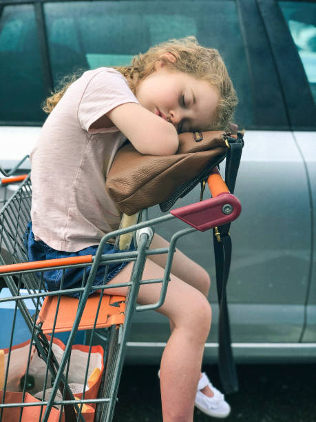 Tired Girl stock photo