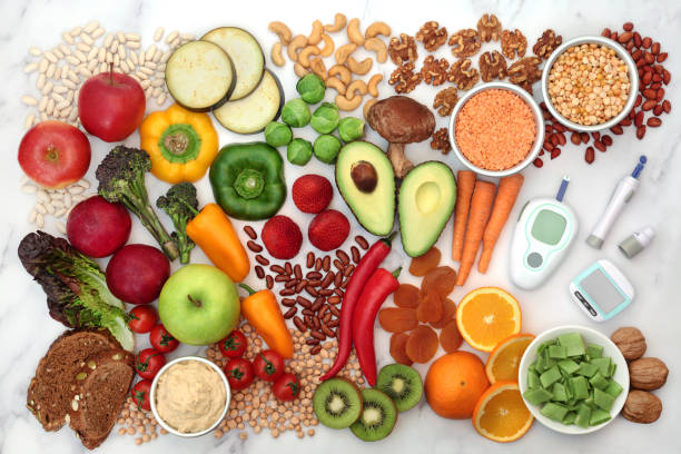 istock Low GI Food and Blood Sugar Testing Equipment 1166414348