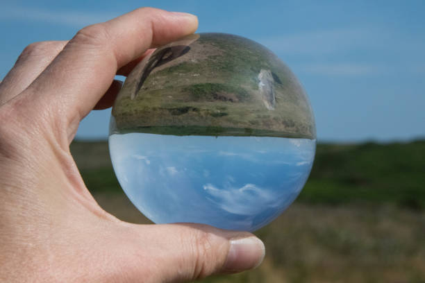 istock Cornish tin mine and dolmen through lens ball 1166422263