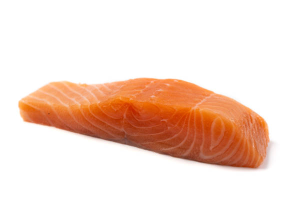 istock Fresh Salmon raw sashimi isolated on white background 1166422803