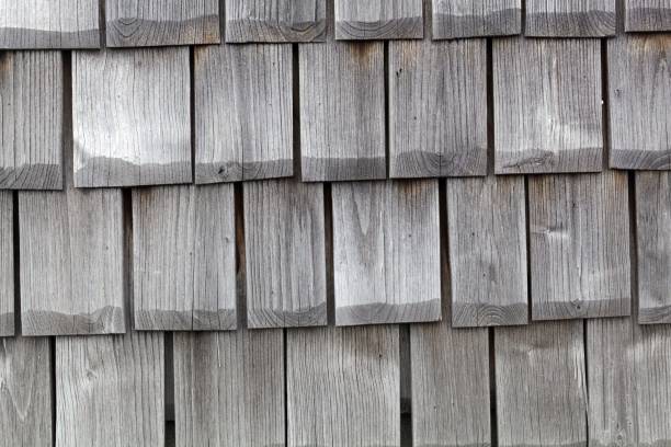 istock Wooden clapboards on a housewall 1166423331