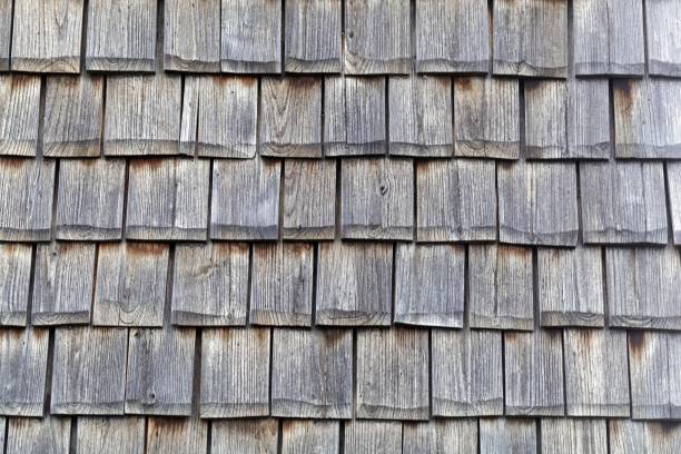 istock Wooden clapboards on a housewall 1166423337