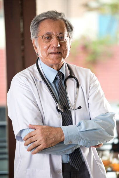 istock Senior Indian doctor looking at camera 1166424625