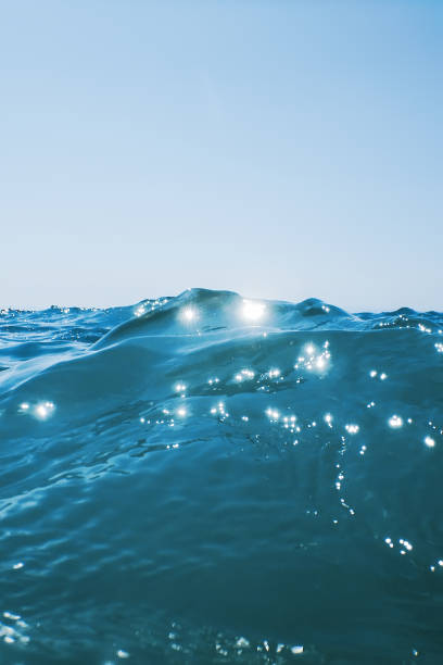 istock Sea wave close up, low angle view water background 1166425503